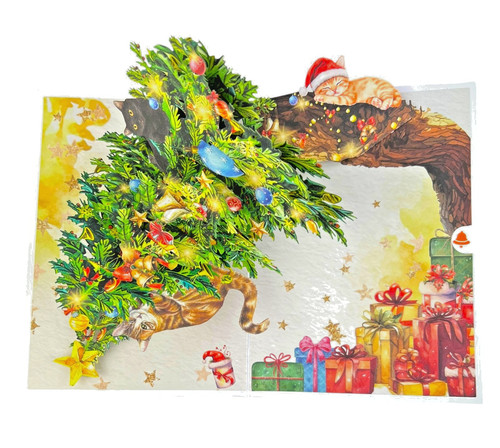 Pop weihnachtskarte - 3d,
