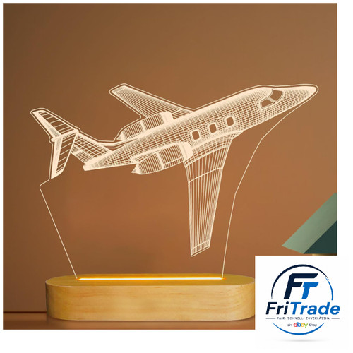 Flugzeug nachtlicht - flugzeug, 3d