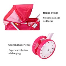 Kinderpuppenkarren Spielzeug Puppenwagen Kunststoff Metall unisex