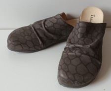 Think Damen Pantolette Gr. 43 / Farbe: Braun-Schwarz, Lederschuhe / B93