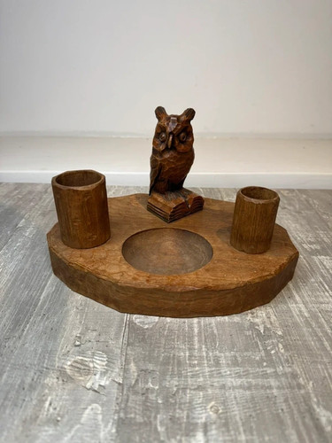 Vintage holzschnitzerei eule - vintage,
