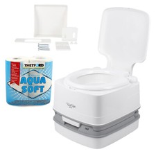 Porta Potti Qube 145 Toilette+Befestigung+Toilettenpapier+Chemie für Reisemobil