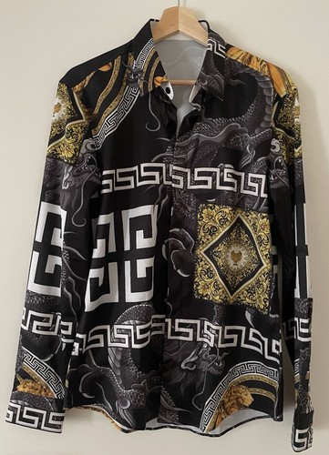 Hemd mit goldenen muster - hemd,