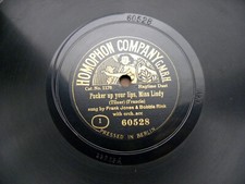 1113/ RAGTIME-SONG-JONES & RINK-Pucker up your lips, Miss Lindy-78rpm Schellack