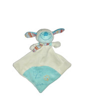 Baby Frank blau türkis beige HUND Hündchen Schmusetuch Schnuffeltuch Kuscheltuch