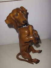 Antik Rosenthal DACKEL, 24,5 cm hoch - große Porzellan Figur, Prof. Th. Kärner