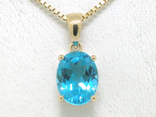 Blautopas Anhänger 585