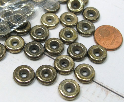 Perlen goldfarben antik - perlen,