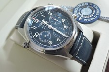 Longines Spirit Chronograph 42mm 2022 Garantie bis  09/27  Blaues Blatt Full Set