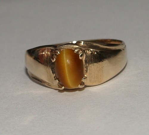 Siegelring tigerauge kt - tigerauge, 9