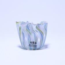 Fratelli Toso ZANFIRICO Fazzoletto Glass Vase - Murano Venezia Italy