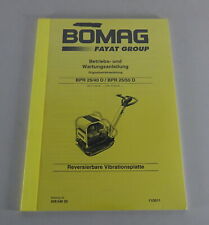Betriebsanleitung / Handbuch Bomag Rüttler BPR 25/40 D | BPR 25/50 D von 11/2011