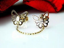 333 Gold Doppel Ohrstecker