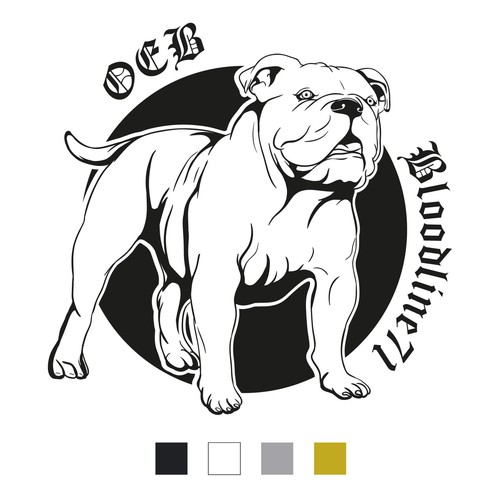 Old english bulldog aufkleber - old,