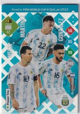 Panini Road to Qatar World Cup Karte 2022 Nr 42 Power Trio Argentina Messi