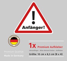 Aufkleber Fahranfänger