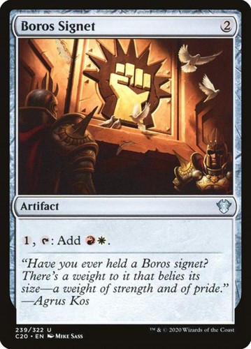 Boros signet commander 2020 - (commander,