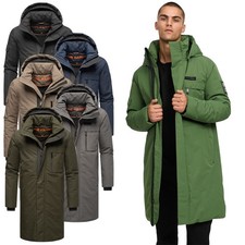 Stone Harbour Herren Winterjacke Outdoor Jacke gefüttert Kapuze warm lang B758