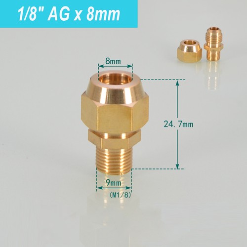 8 1 2 außengewinde - 1/8"1/4"3/8"1/2",