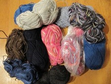 Wollpaket bunte Marken Sockenwoll-Reste 4-fach ca. 500g unverstrickt meißt Regia