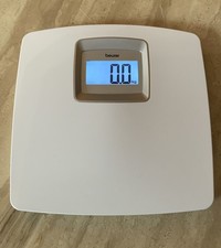 BEURER Personenwaage PS 25 weiß bis 180 kg mit heller LCD-XL Anzeige NP ~ 35€