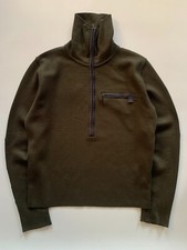 Vintage Prada Linea Rossa Half Zip Wool Mockneck Sweater