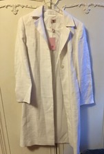 Bellybutton MANTEL Jacke Umstands Schwangerschaft 34 XS Weiß Neu Etikett %%%