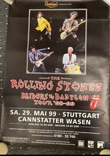 rolling stones tour poster Von 1999 . Maße 0,59 m breit und 0,84 m lang