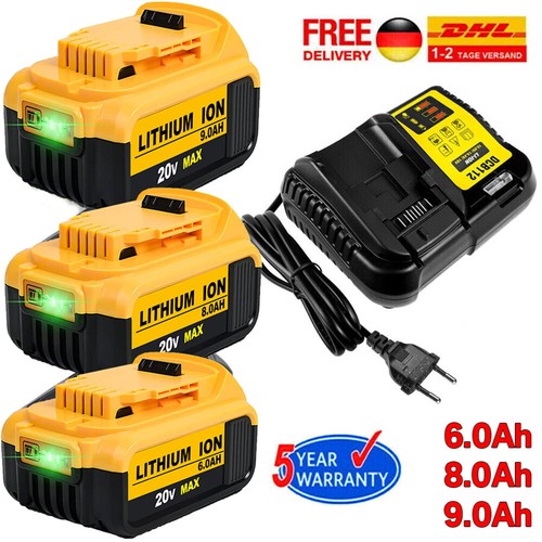 0ah 8ah für dewalt - 6,0ah,