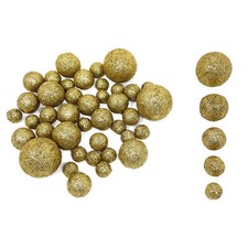 Styropor Glitzer Kugeln Gold als Streudeko Tischdeko Weihnachtsdeko zum Basteln
