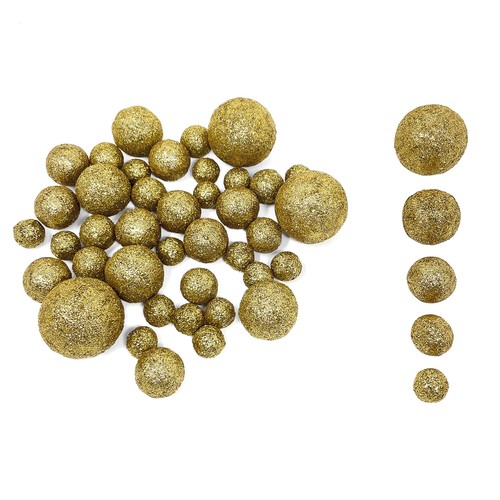 Styropor glitzer kugeln gold - styropor,