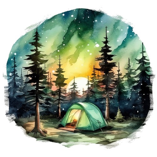 Sticker nordlicht - 7x,
