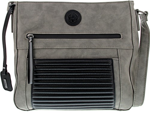 Rieker damen tasche grau kombi - tasche,