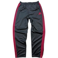 adidas vintage Trackpants Gr. 6 M Hose 90er Knopfhose Trainingshose Schwarz TP1