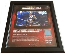 WWE Wrestling Plaque *BECKY LYNCH* 11/100 Royal Rumble 2022 Ringmatte wwf wcw dx