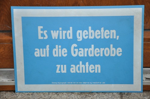 Altes schild ddr wird - altes,