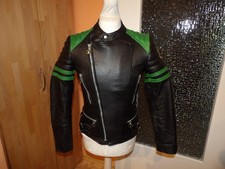 Moto Cuir 70er 80er Jahre Motorradjacke Lederjacke Bikerjacke Vintage Gr. ca.48