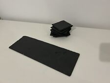 Schieferplatten, Servierplatte rechteckig & acht Untersetzer quadratisch Depot