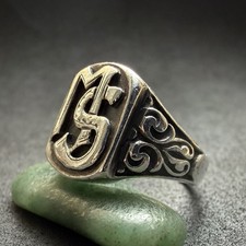 Jugendstil Monogramm Ring