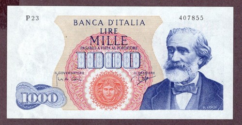 Italien 1000 lire banknote - 1000,