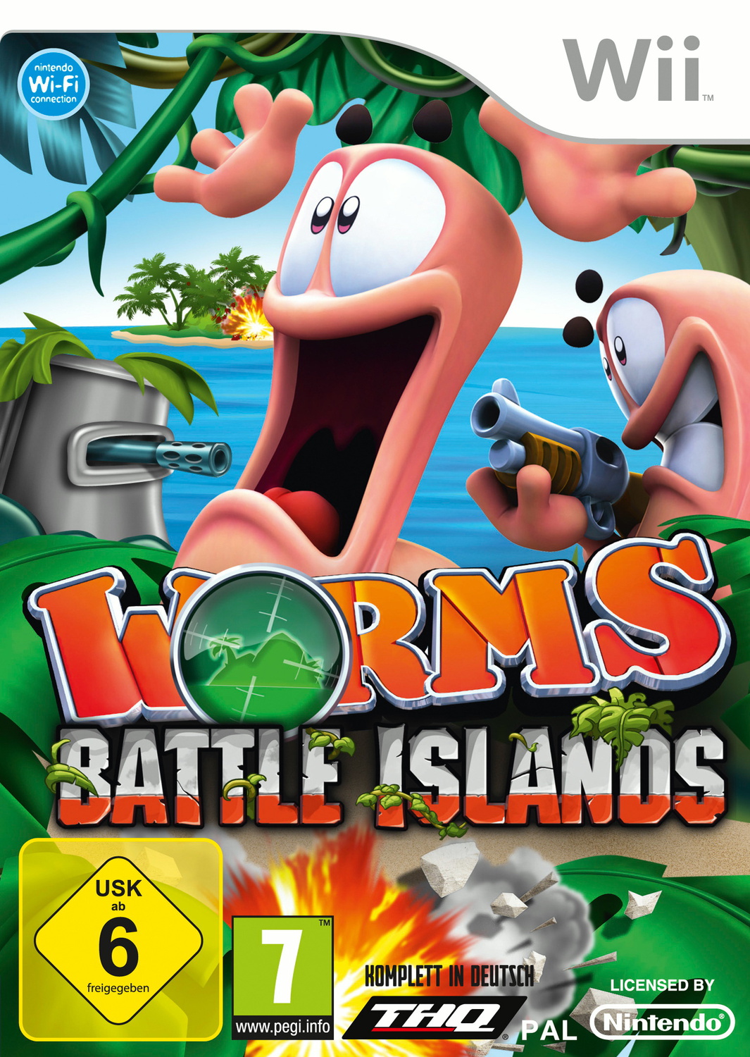 Wii Worms Battle Islands
