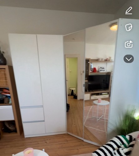 Kleiderschrank weiß mit - weiß,