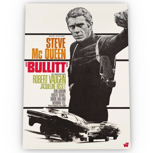 Bullitt filmposter satin - bullitt,