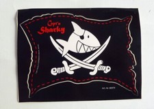 Käpt'n Sharky Piratenkapitän Aufkleber Sticker 80979 schwarz RAR Selten