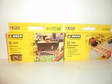 Noch Spur N 14678 Hühnerhaus und 14624 Holzbohlen Bahnübergang, OVP, neu