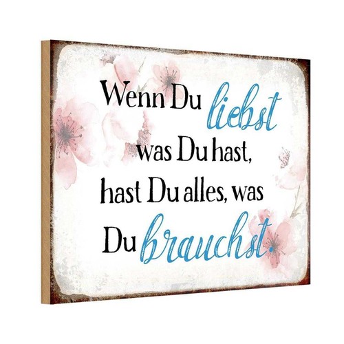 Holzschild 20x30 wenn - holzschild,