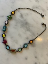 Vintage Halskette Collier Bunt