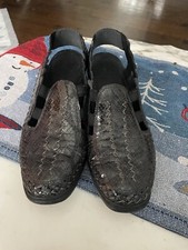 Black Rieker Sling Backs 39/8