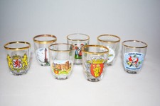 Andenkengläser,Schnapsgläser, Stamper, Souvenirglas, Gläser 7 Stück,Top Zustand