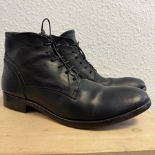 Schwarze leder stiefeletten - leder,